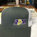 Embroidered hats for 2BM made by Kaz Bros Design Shop